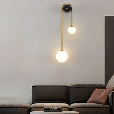Valentina Brass Arc Wall Light