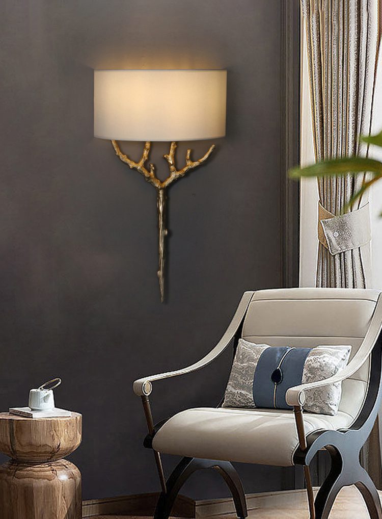 Ceryndir Antler Brass Wall Sconce