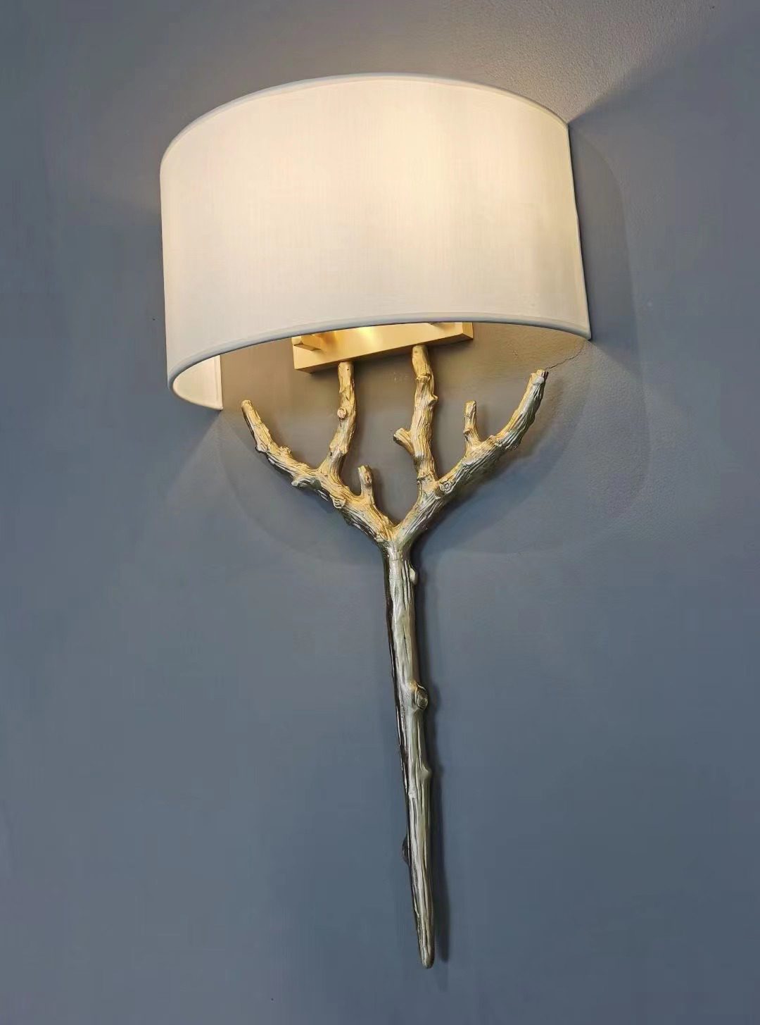 Ceryndir Antler Brass Wall Sconce