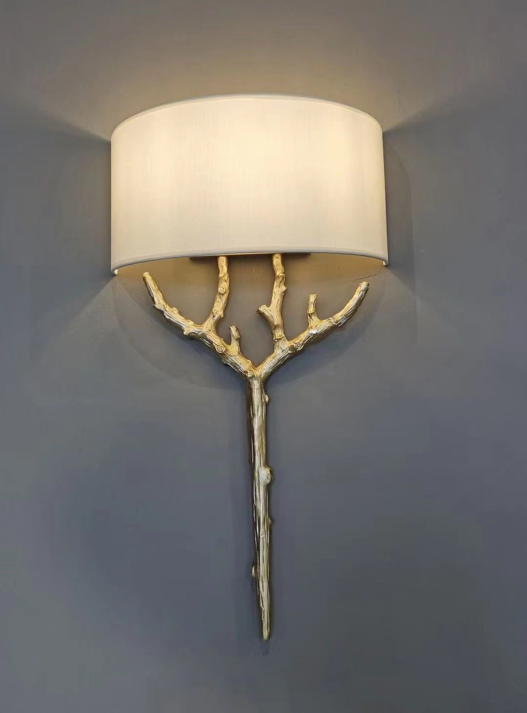 Ceryndir Antler Brass Wall Sconce