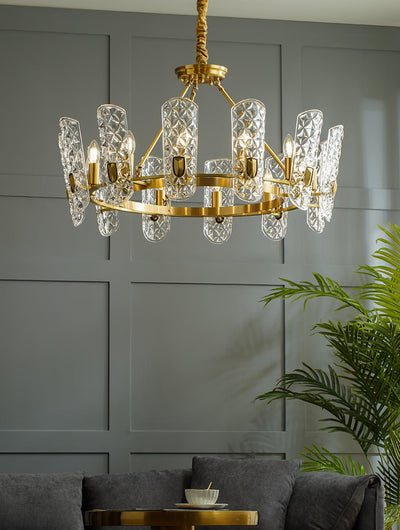 Casinian Elegant Brass Central Chandelier