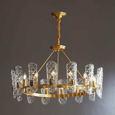 Casinian Elegant Brass Central Chandelier