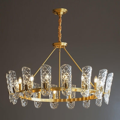 Casinian Elegant Brass Central Chandelier