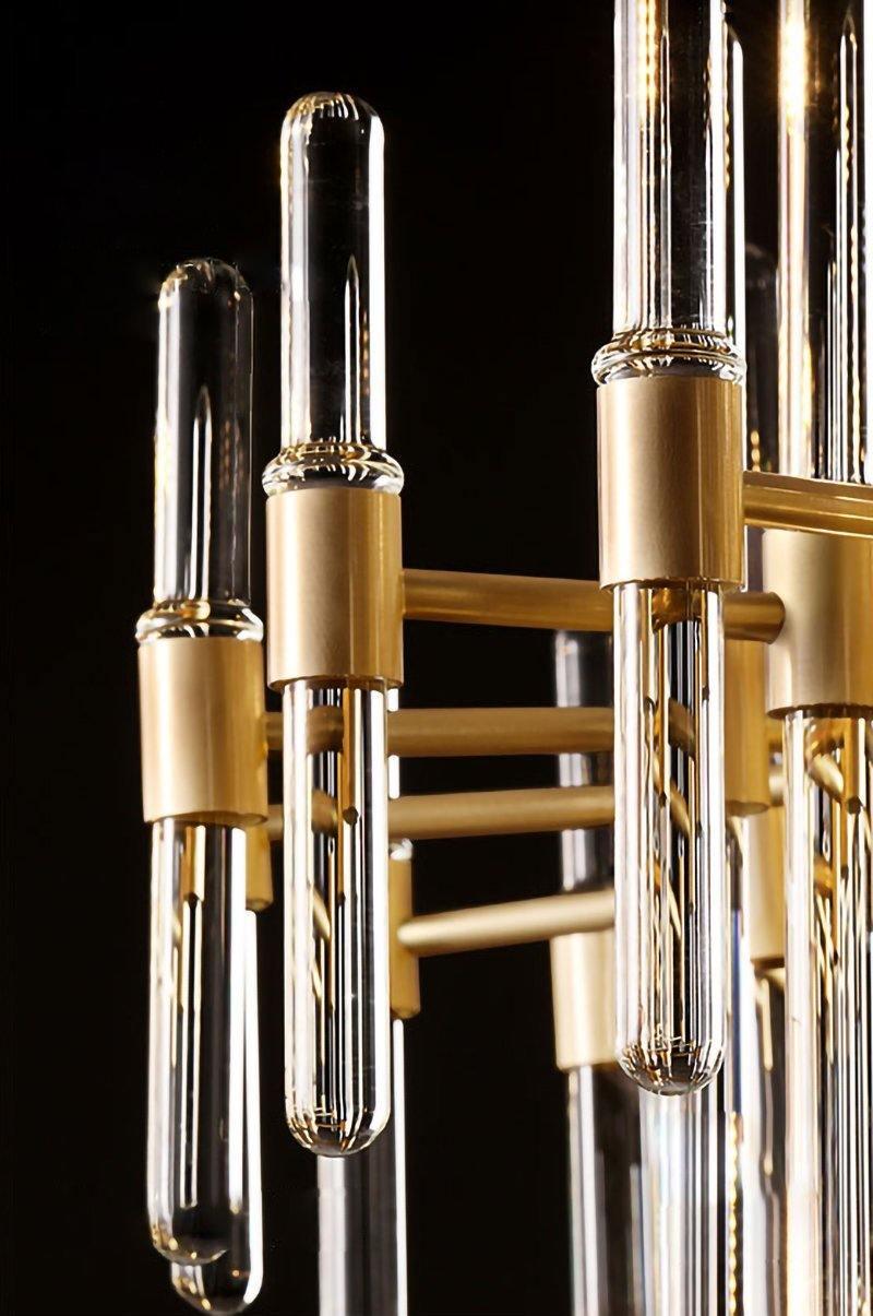 Solara Chandelier Antique Brass Starburst - Neutral Decor