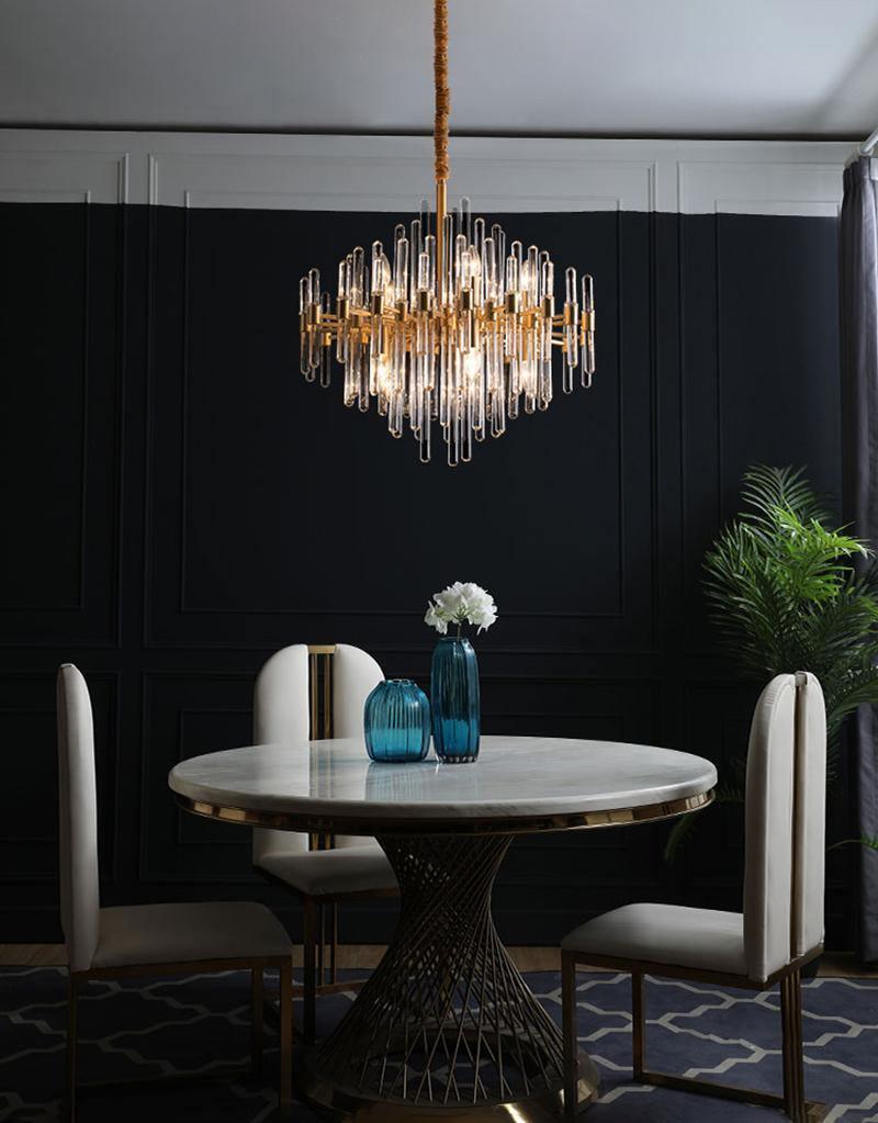 Solara Chandelier Antique Brass Starburst - Neutral Decor