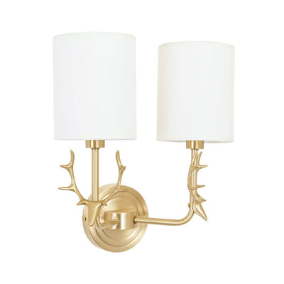 Auriviella Elegance Deer Head Brass Wall Light