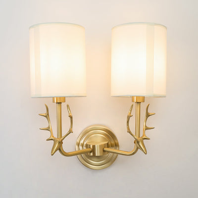 Auriviella Elegance Deer Head Brass Wall Light