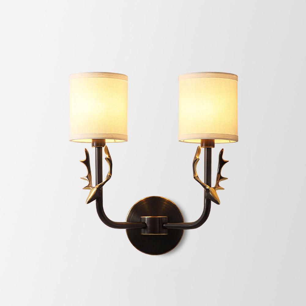 Auriviella Elegance Deer Head Brass Wall Light