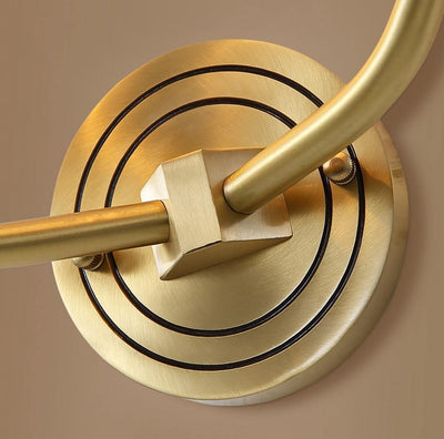 Auriviella Elegance Deer Head Brass Wall Light