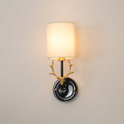 Auriviella Elegance Deer Head Brass Wall Light