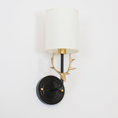 Auriviella Elegance Deer Head Brass Wall Light