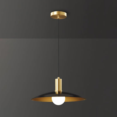 Thalora Brass & Glass Classic Pendant Lamp
