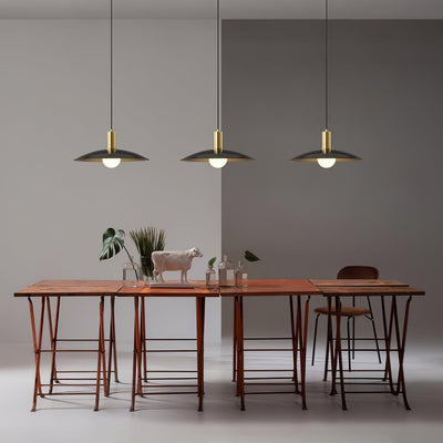 Thalora Brass & Glass Classic Pendant Lamp
