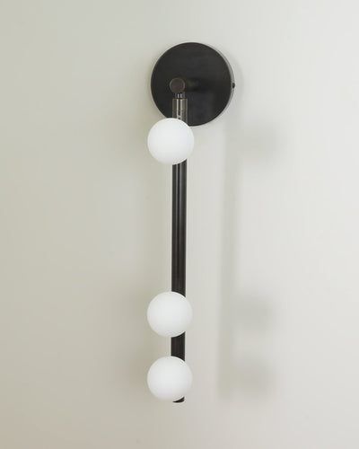 Pamela Tube Plug-in Brass Glass Wall Lamp