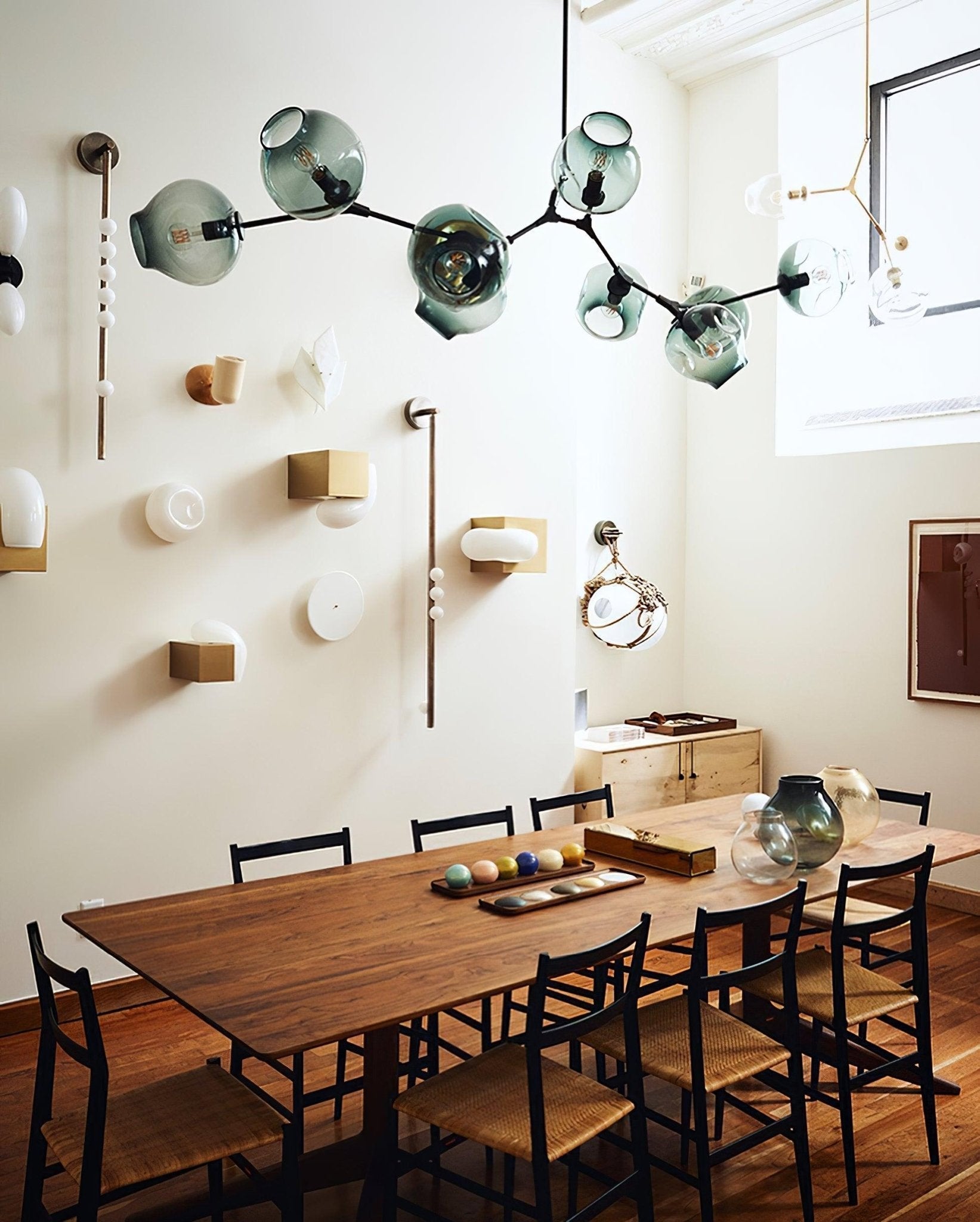 Pamela Tube Plug-in Brass Glass Wall Lamp
