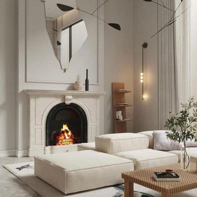 Rory Modern Minimalist Tube Brass Glass Wall Lamp