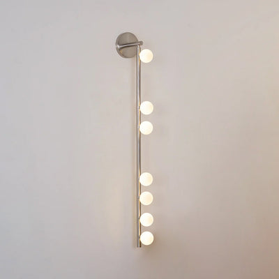 Pamela Tube Plug-in Brass Glass Wall Lamp