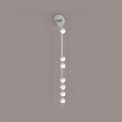 Pamela Tube Plug-in Brass Glass Wall Lamp