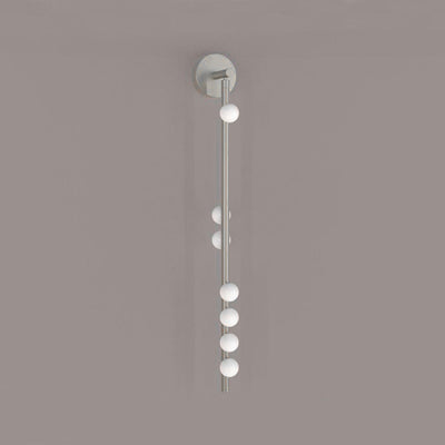 Pamela Tube Plug-in Brass Glass Wall Lamp