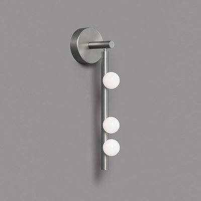 Pamela Tube Plug-in Brass Glass Wall Lamp