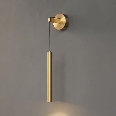 Loxley Modern Minimalist Line Brass Wall Light