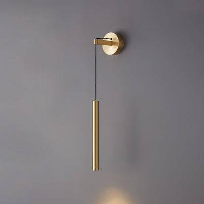 Loxley Modern Minimalist Line Brass Wall Light