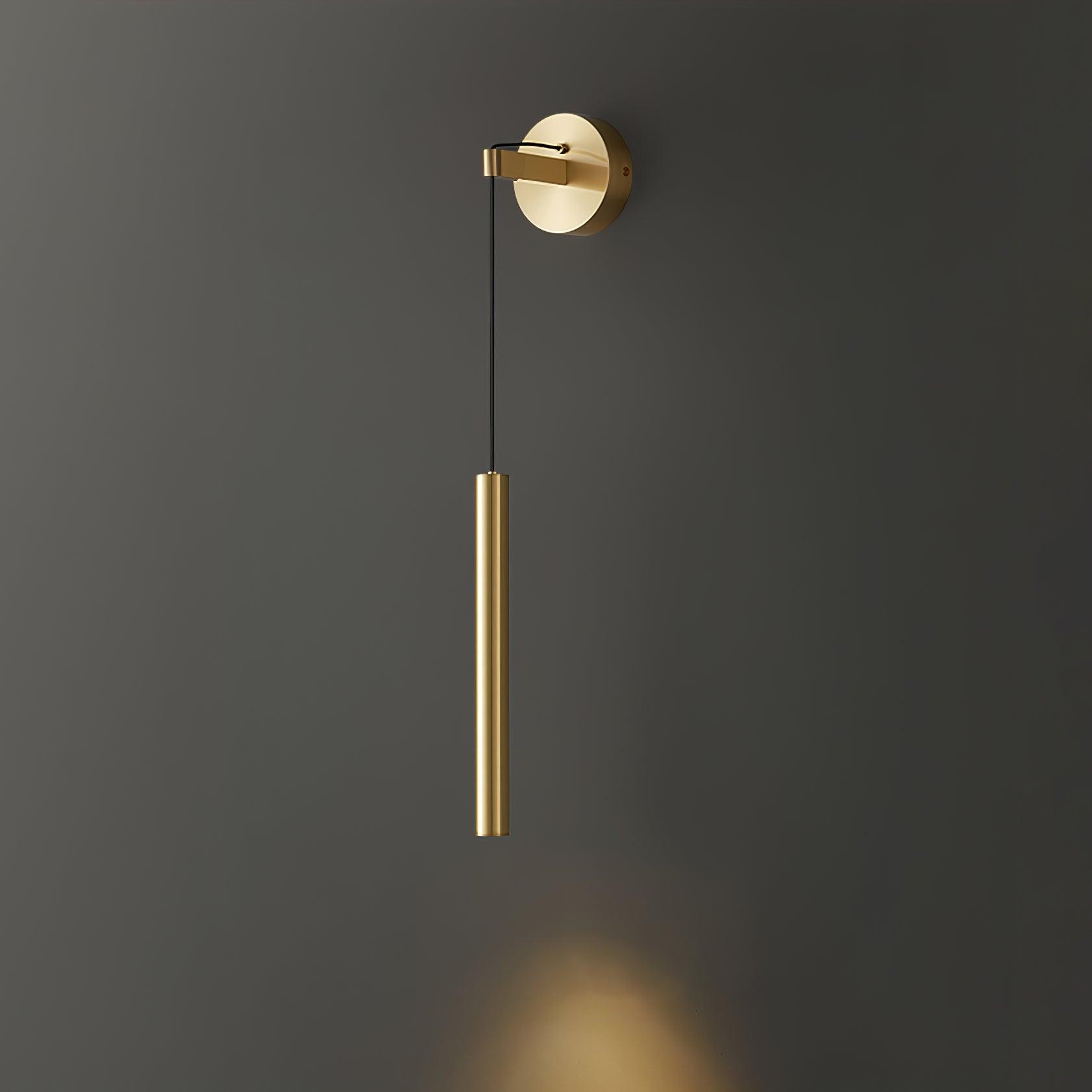 Loxley Modern Minimalist Line Brass Wall Light