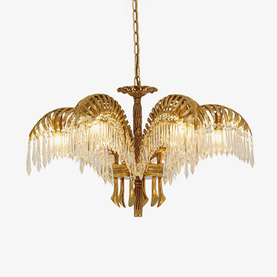 Odoraris Regal Brass Crystal Chandelier - Neutral Decor