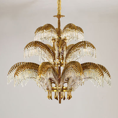 Odoraris Regal Brass Crystal Chandelier - Neutral Decor