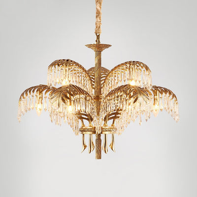 Odoraris Regal Brass Crystal Chandelier - Neutral Decor