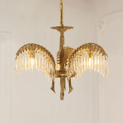 Odoraris Regal Brass Crystal Chandelier - Neutral Decor