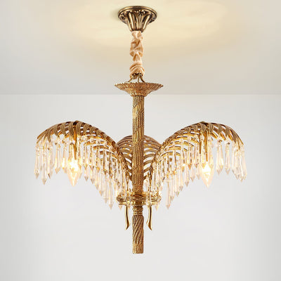 Odoraris Regal Brass Crystal Chandelier - Neutral Decor