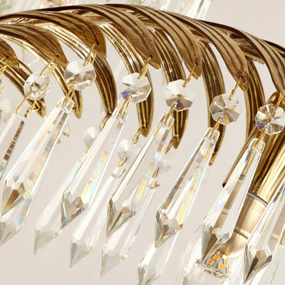 Odoraris Regal Brass Crystal Chandelier - Neutral Decor