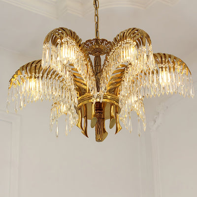 Odoraris Regal Brass Crystal Chandelier - Neutral Decor