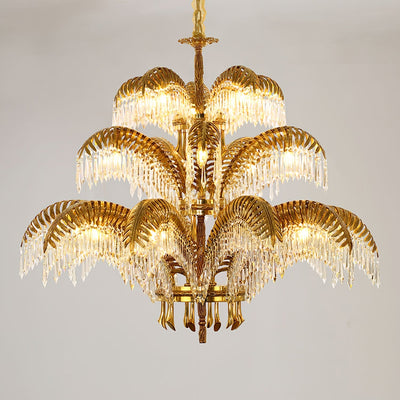 Odoraris Regal Brass Crystal Chandelier - Neutral Decor