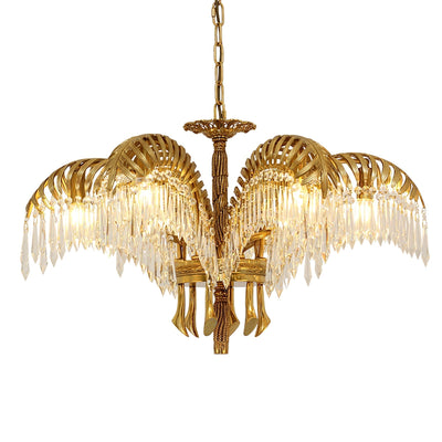 Odoraris Regal Brass Crystal Chandelier - Neutral Decor