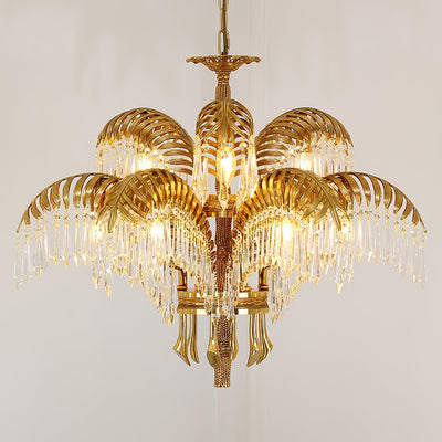 Odoraris Regal Brass Crystal Chandelier - Neutral Decor