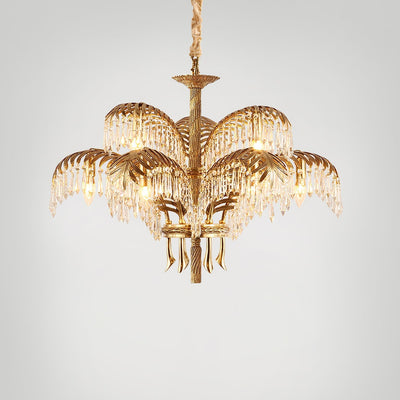 Odoraris Regal Brass Crystal Chandelier - Neutral Decor