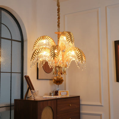 Odoraris Regal Brass Crystal Chandelier - Neutral Decor