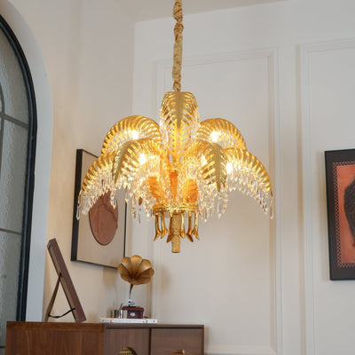 Odoraris Regal Brass Crystal Chandelier - Neutral Decor
