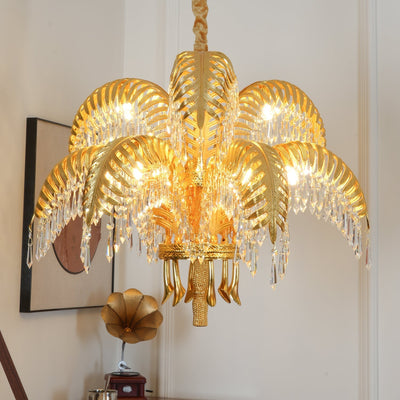 Odoraris Regal Brass Crystal Chandelier - Neutral Decor
