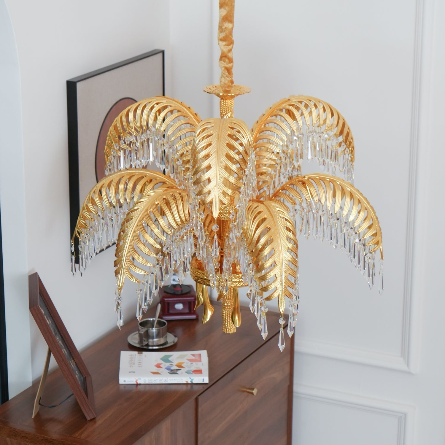 Odoraris Regal Brass Crystal Chandelier - Neutral Decor