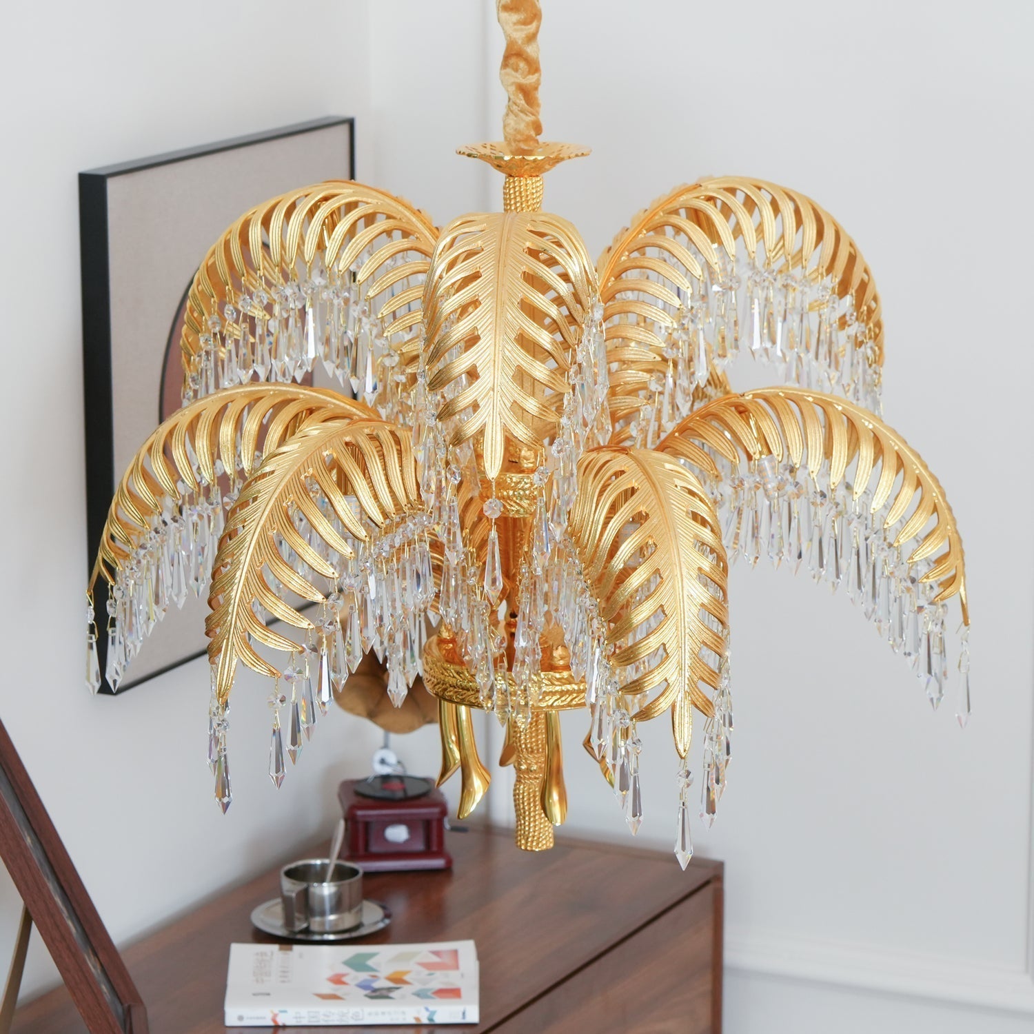 Odoraris Regal Brass Crystal Chandelier - Neutral Decor