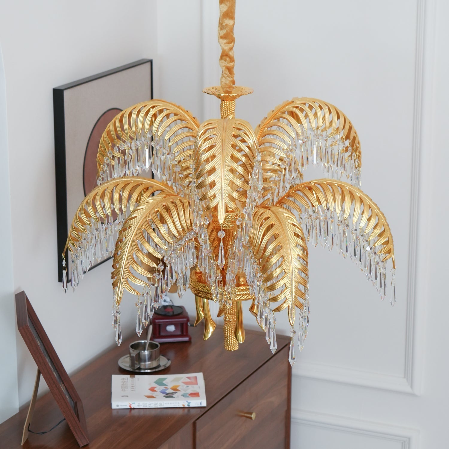 Odoraris Regal Brass Crystal Chandelier - Neutral Decor
