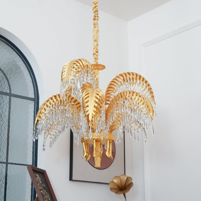 Odoraris Regal Brass Crystal Chandelier - Neutral Decor