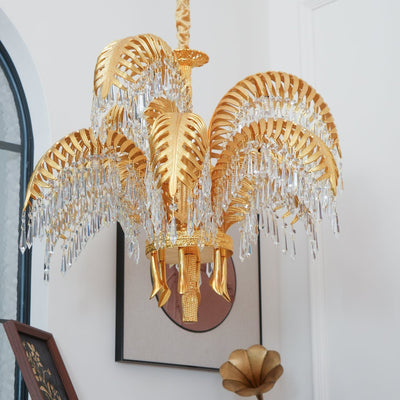 Odoraris Regal Brass Crystal Chandelier - Neutral Decor