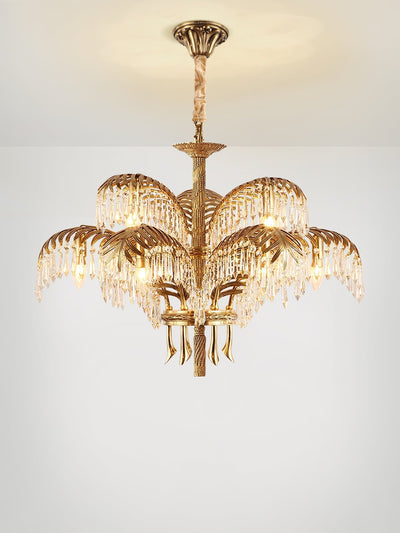 Odoraris Regal Brass Crystal Chandelier - Neutral Decor