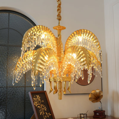 Odoraris Regal Brass Crystal Chandelier - Neutral Decor