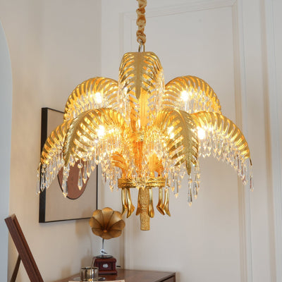 Odoraris Regal Brass Crystal Chandelier - Neutral Decor