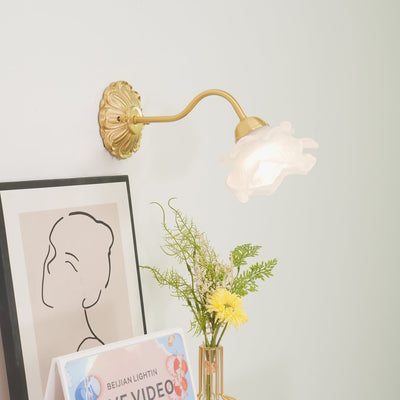 Palo Brass Floral Luxury Wall Lamp